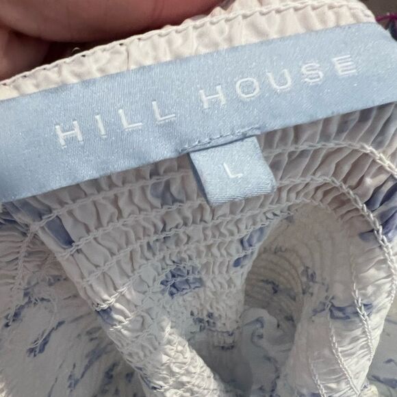 Hill House Nesli nap dress blue botanical size large - Picture 7 of 9